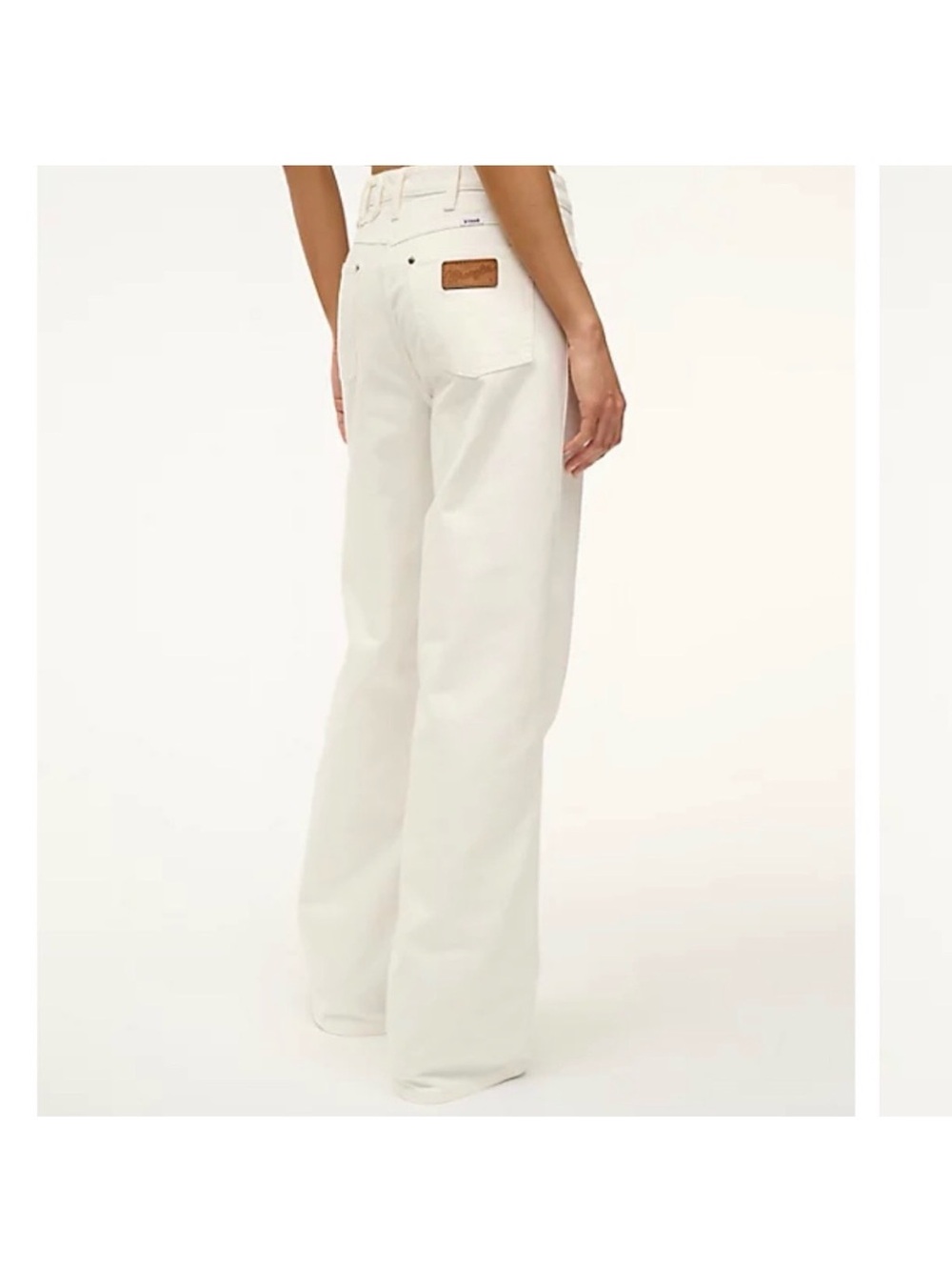 Staud + Wrangler Loose Jean in White 27 x 32 NWT